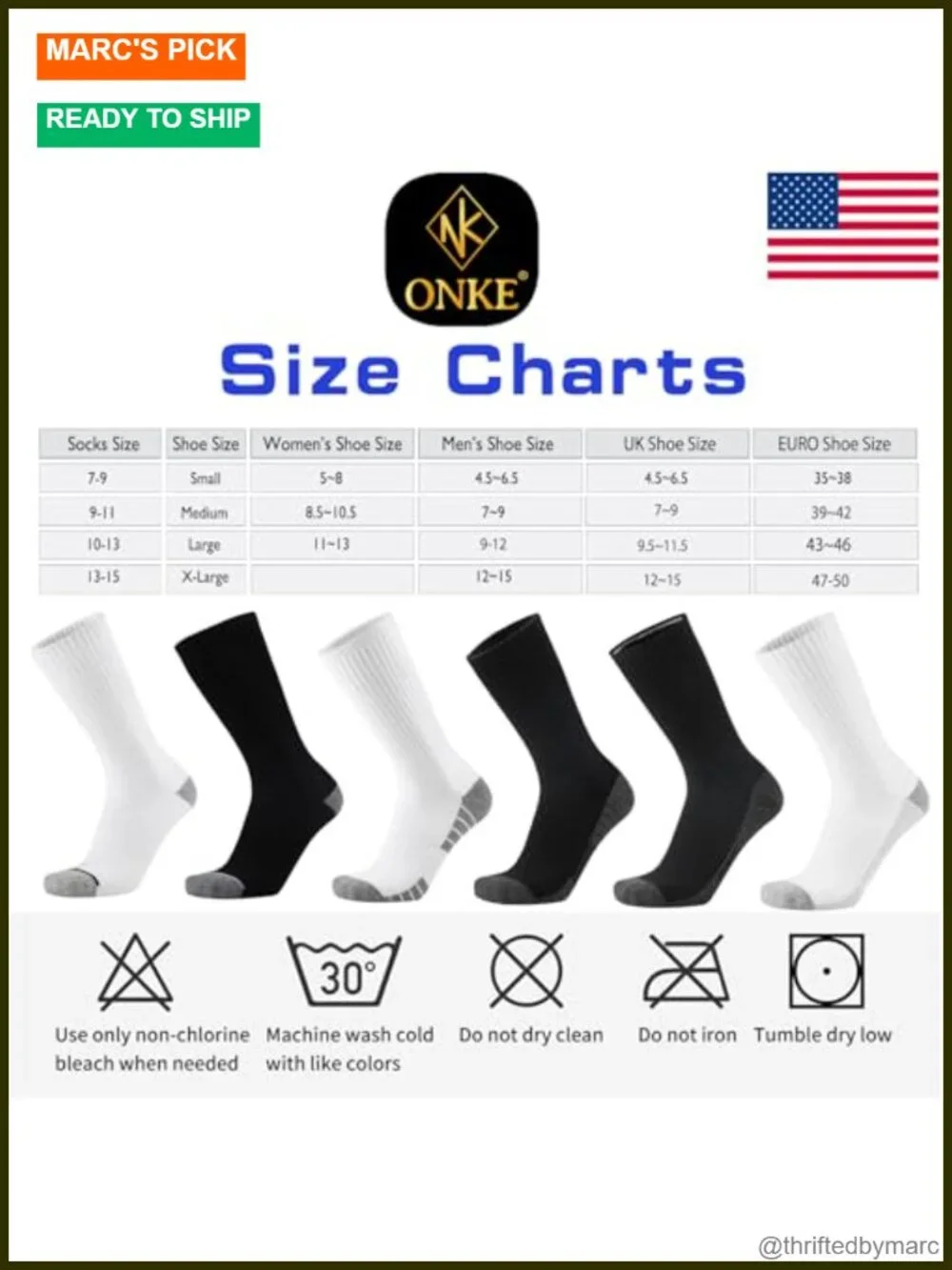Athletic Socks Crew Heavy Cushion Moisture Wicking Cotton Blend Arch Support
